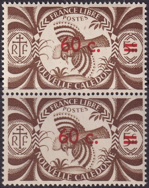 New Caledonia 1945 Sc 267 pair MNH**