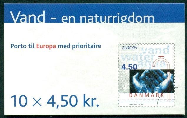 DENMARK HS115 (1202) 2001 Europa booklet, VF