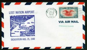 US Flight Airport Dedication Willoughby OH 1940 A20