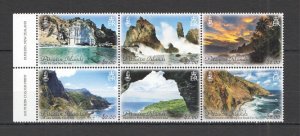 Ft160 2016 Pitcairn Islands Landscapes Marine Life #957-62 Michel 24 Euro Mnh