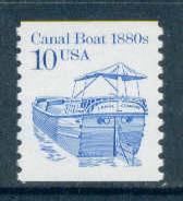 2257 10c Canal Boat Fine MNH