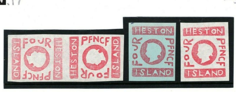 GB SCOTLAND Local Issues *HESTON ISLAND* Group {3} TETE-BECHE Scots Isles 94.17
