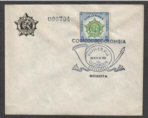 Colombia # 625 , Colombian Academy of History w/ Seal Cachet FDC - I Combine S/H