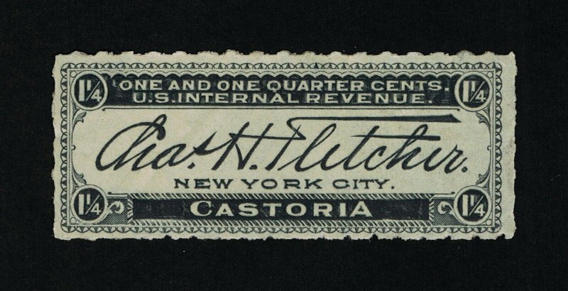 GENUINE SCOTT #RS284r PRIVATE DIE MEDICINE CHAS. H. FLETCHER ROULETTED 5½ #15147