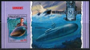 MALDIVES 2018 SUBMARINES SOUVENIR SHEET MINT NH