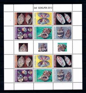 [ARV710] Aruba 2013 Marine life Shells Coquillages Muscheln Miniature Sheet MNH