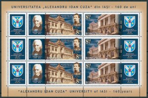 Romania Architecture Stamps 2020 MNH Alexandru Ioan Cuza University Iasi 6v M/S