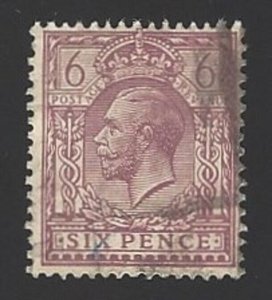 Great Britain Scott #167, King George V,   Issued 1912-1913