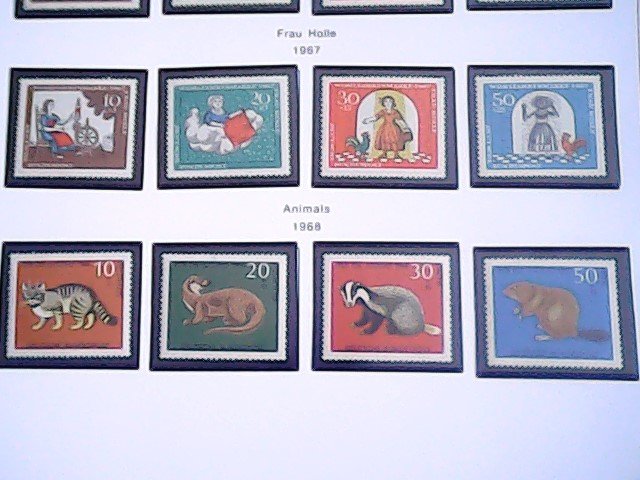 1966-68  Germany  Semi-Postal Stamps, MNH  full page auction