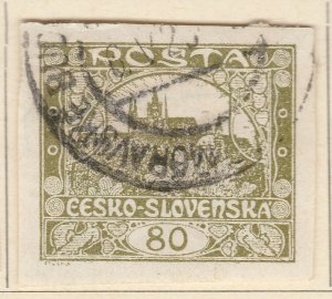 A5P64F37 Czechoslovakia 1919 80h Imperf used