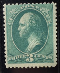 US Scott #184 3 cent Green 1879 OGNH