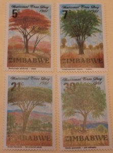 Zimbabwe 442-5 Tree Topical MNH Cat $2.35