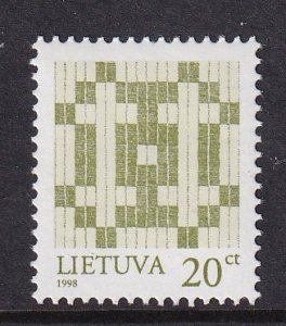 Lithuania  #619   MNH 1998  crosses 20c  ''1998''