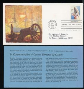 US 1826 ADDR Bernardo de Galvez, Postmasters