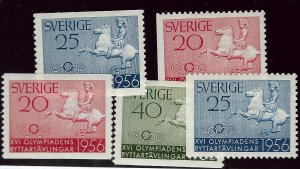 Sweden  SC#487-491 Mint VF...Worth a Close Look!!