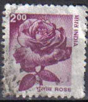 INDIA, 2000, used 2r, Rose