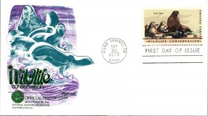 FDC 1972 SC #1467a Fleetwood Cachet Fur Seal - Warm Springs GA - Single - F78382