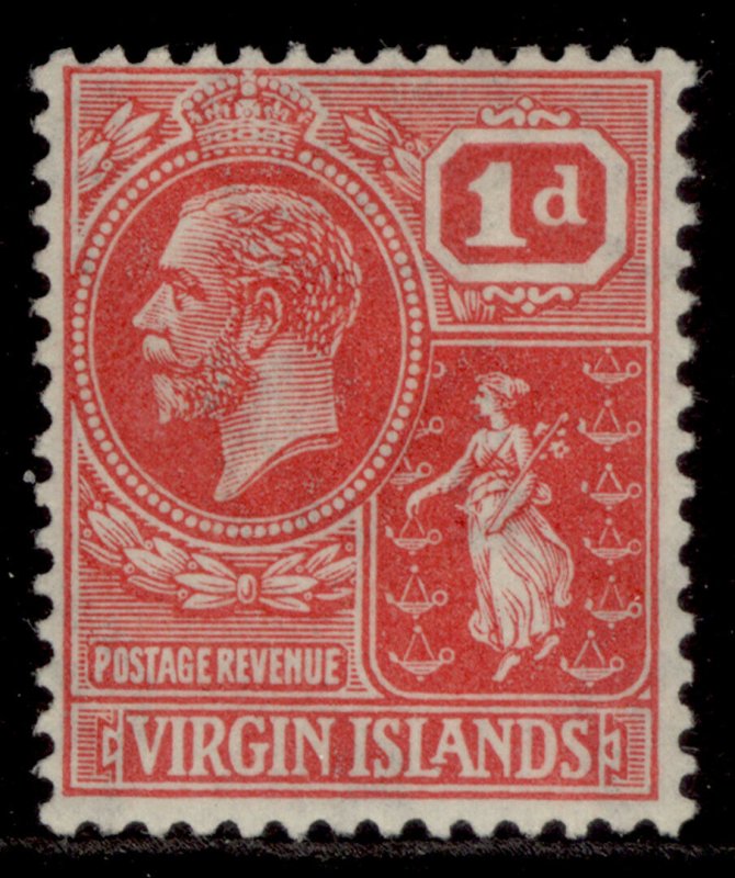 BRITISH VIRGIN ISLANDS GV SG87, 1d rose-carmine, M MINT.