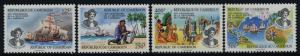 Cameroun 878-81 MNH Christopher Columbus, Ships, Map