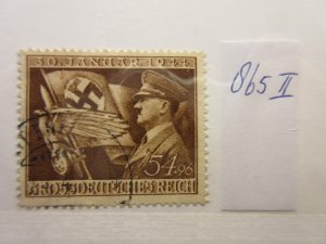 GERMANY, PLATE FAULT, Michel: 865II, USED, Lot31, Cat €90