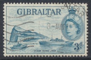 Gibraltar  SG  150  Light Blue  SC# 137 Used   1953  see scan / details