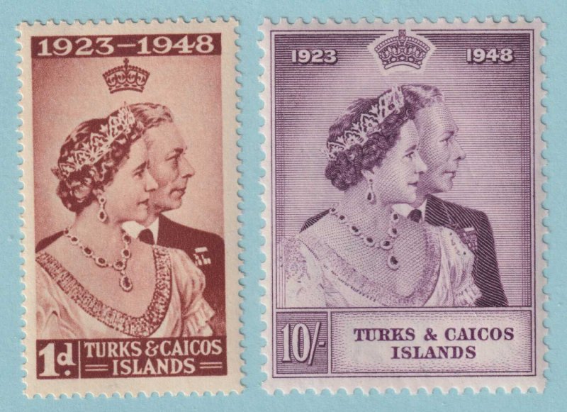 TURKS & CAICOS ISLANDS 92 - 93  MINT NEVER HINGED OG ** SET - VERY FINE! - P579