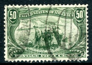 USA 1898 Trans-Mississippi 50¢ Prospector Scott #291 VFU Q284