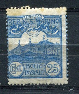 San Marino 1903-25  Sc 53 25c MH blue 1167