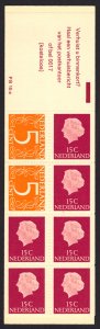 Netherlands 1953-71 Scott #346e Booklet Mint Never Hinged