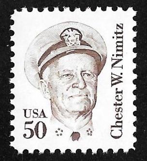 #1869 50 cent Chester W. Nimitiz, Stamp mint OG NH XF 92 XXF