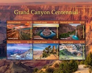 Marshall Islands 2018 - Grand Canyon Centennial - Sheet of 6 - Scott #1179 MNH