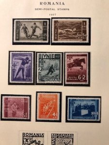 Romania Semi Postals 6 pages