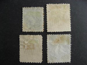 Canada 4 large queens used Sc 21, 25, 27, 28 mixed condition see pictures