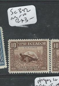 ECUADOR (PP0108B)   SC342  TURTLE   MNH  DARWIN