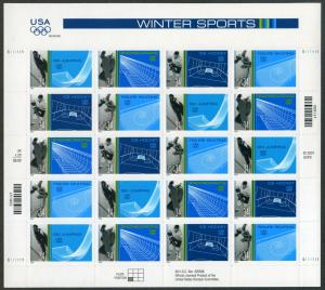 Scott #3552-55 - Winter Olympics - Full Sheet - MNH