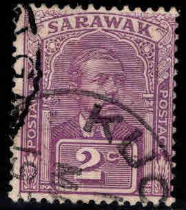 SARAWAK Scott 80 Used watermarked stamp