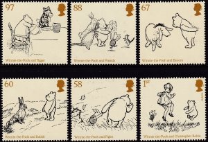 Sc# 2842 / 2847 Great Britain 2010 GB Winnie the Pooh full MNH set CV $12.35