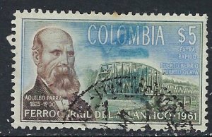 Colombia C444 Used 1962 issue (ak3832)