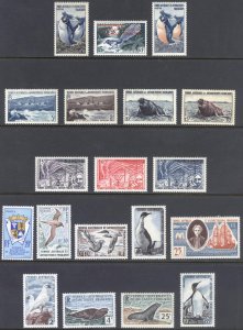 FSAT 1955-1960 Collection Scott 1-20(ex11) MLH Cat $214