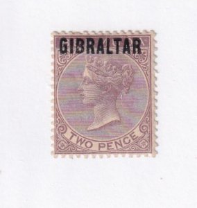 GIBRALTAR # 3 VF-MH 2p Q/VICTORIAN ISSUE