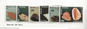 WALLIS & FUTUNA Sc 354-9 NH issue of 1989 - SEA LIFE - SHELLS