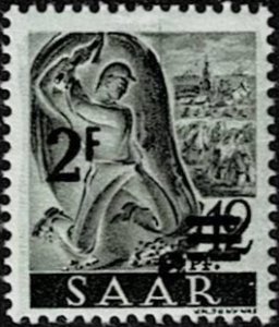 1947 Saar Scott Catalog Number 178 Unused Hinged