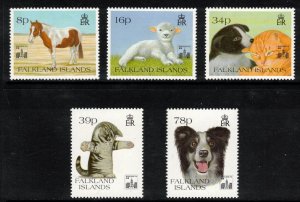 FALKLAND ISLANDS 1994 Hong Kong '94 Overprints; Scott 593-97, SG 696-700...