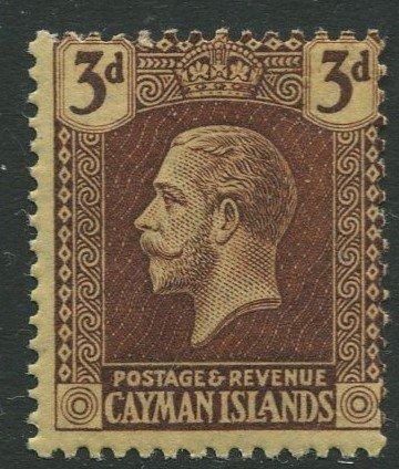 Cayman Islands #56 KGV MLH  Scott CV. $3.25