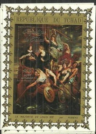 TCHAD CHAD SHEET RUBENS ART PAINTINGS PAINTING