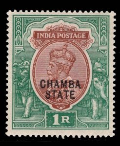 MOMEN: INDIA STATES CHAMBA SG # 53 1913-23 MINT OG NH £32++ LOT #69078*