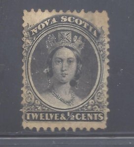 NOVA SCOTIA CANADA # NS 13 MINT OGH PRINT ERROR BS2431