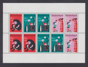 Netherlands Sc B363/B568 MNH. 1962-80 semi-postals, 5 cplt sets, fresh, bright