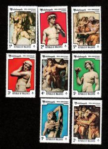 Maldives # 593-600 Mint!