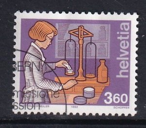 Switzerland  #845 used 1992 industry 3.60fr